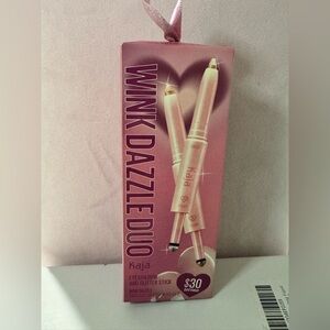 Kaja Wink Dazzle Duo Eyeshadow and Glitter Stick- Ice Illusion, champagne seq